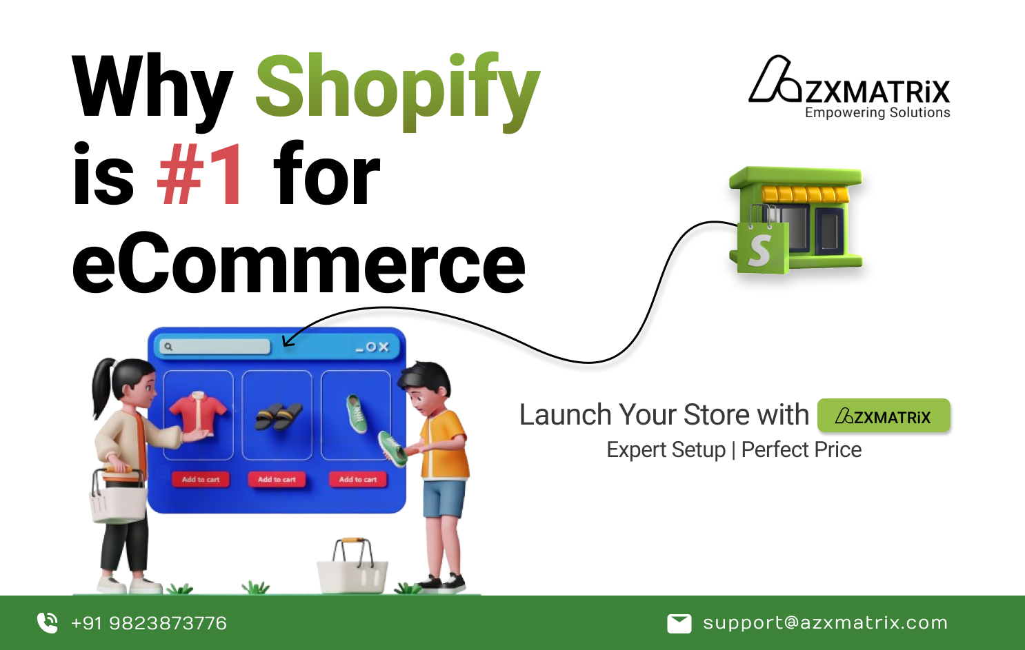 🛒 Why Shopify Is the Best Platform for eCommerce — and How AzxMatrix Helps You Succeed